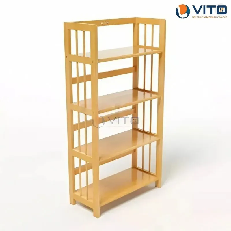Kệ gỗ cao su 4 tầng Vito KGV-KG02