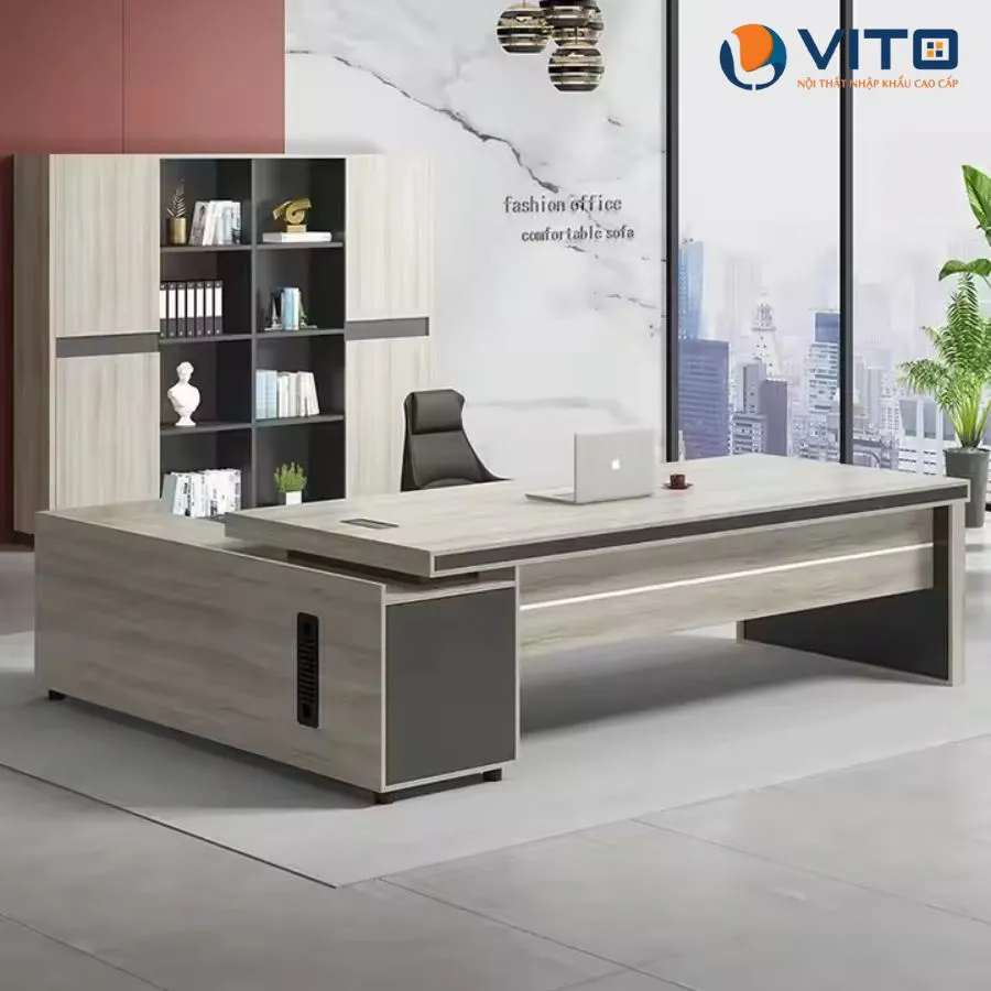 Bàn lãnh đạo gỗ Vito 2m2 BLDV-022