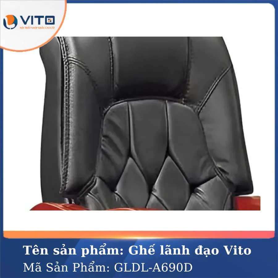 GHẾ LÃNH ĐẠO DA VITO GLDV-A690-D 5 Ghế lãnh đạo da Vito GLDV-A690-D - Ảnh 5
