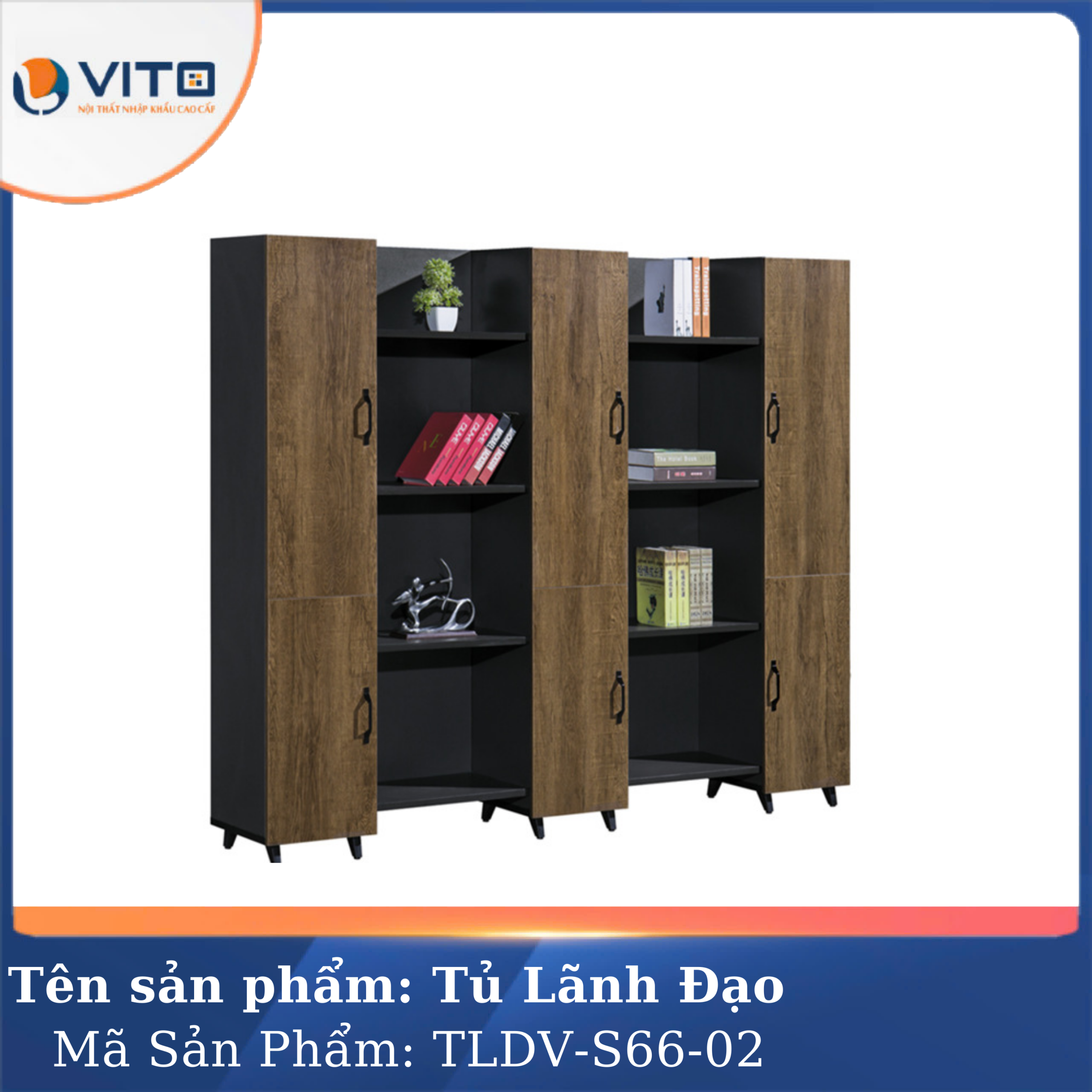TỦ TÀI LIỆU LÃNH ĐẠO VITO TLDV-S66-02 2 Tủ tài liệu lãnh đạo Vito TLDV-S66-02 - Ảnh 2