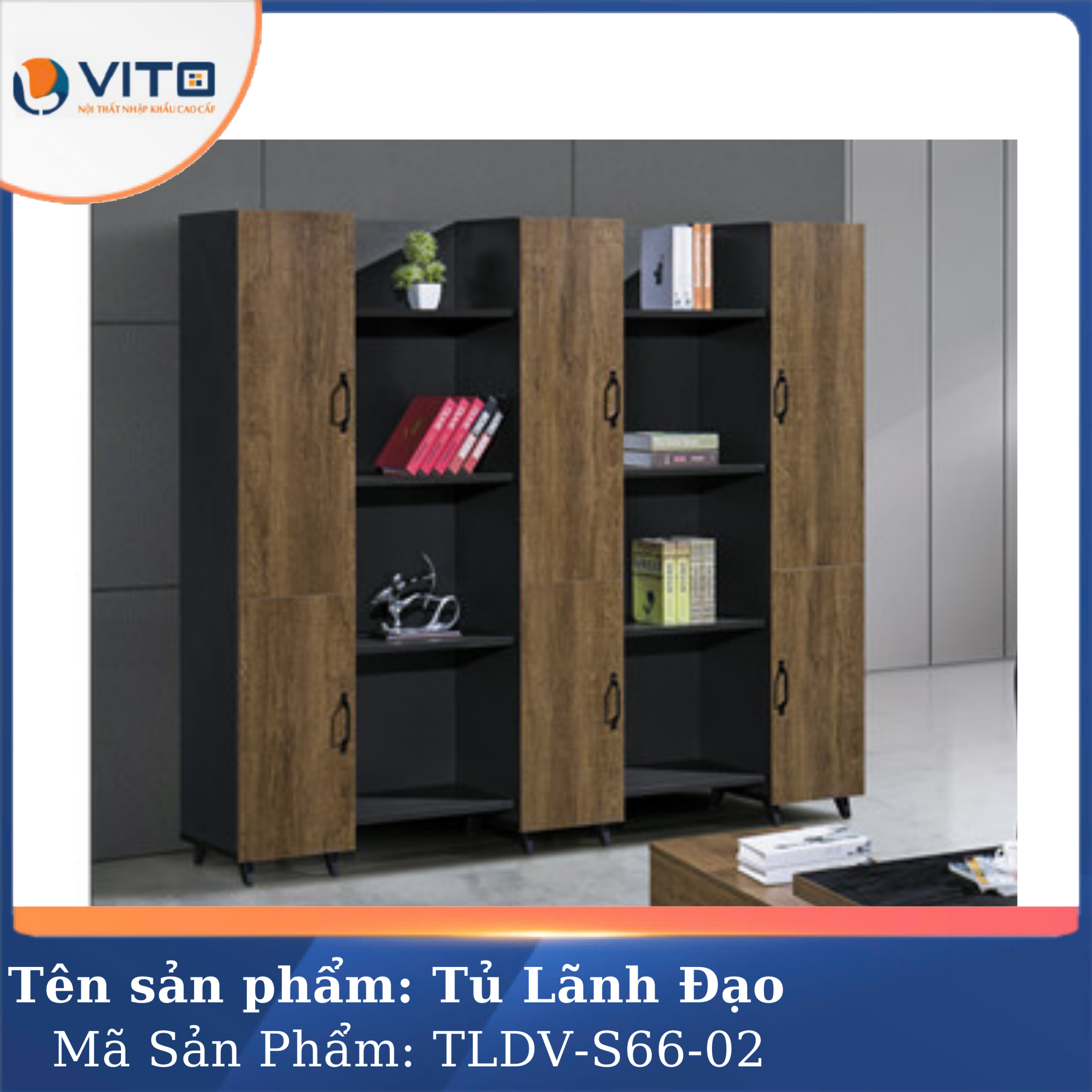 TỦ TÀI LIỆU LÃNH ĐẠO VITO TLDV-S66-02 9 Tủ tài liệu lãnh đạo Vito TLDV-S66-02 - Ảnh 9