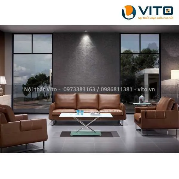 Sofa da cao cấp Tartarus K-879