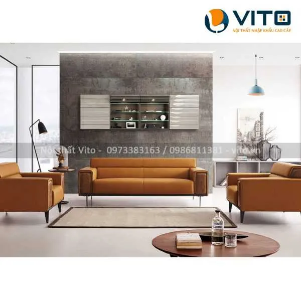 Sofa da cao cấp Aura K-904