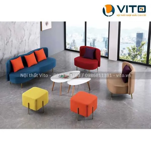 Sofa nỉ cao cấp Caelum K-916