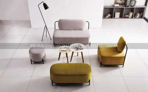 SOFA NỈ CAO CẤP VITO SFV-K-B73 2 Sofa nỉ cao cấp Oros K-B73