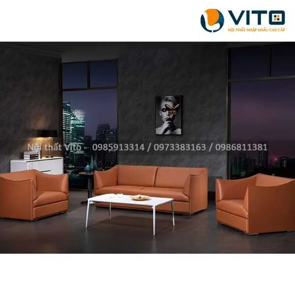 Sofa da cao cấp Cliona K-926