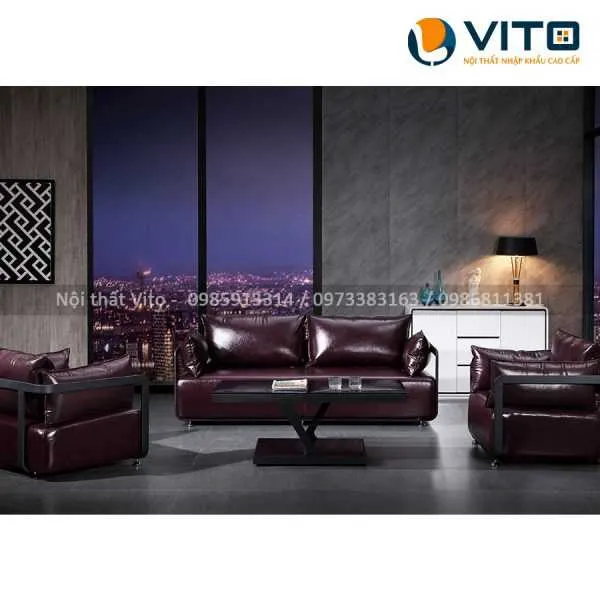 Sofa da cao cấp Demeter K-902