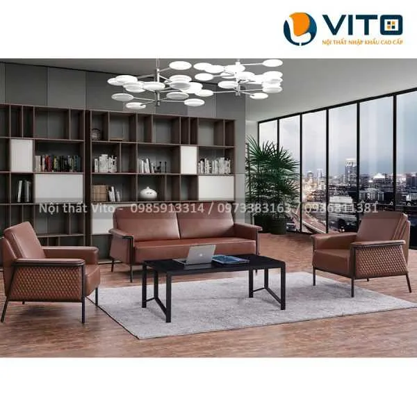 Sofa da cao cấp Hemera K-910
