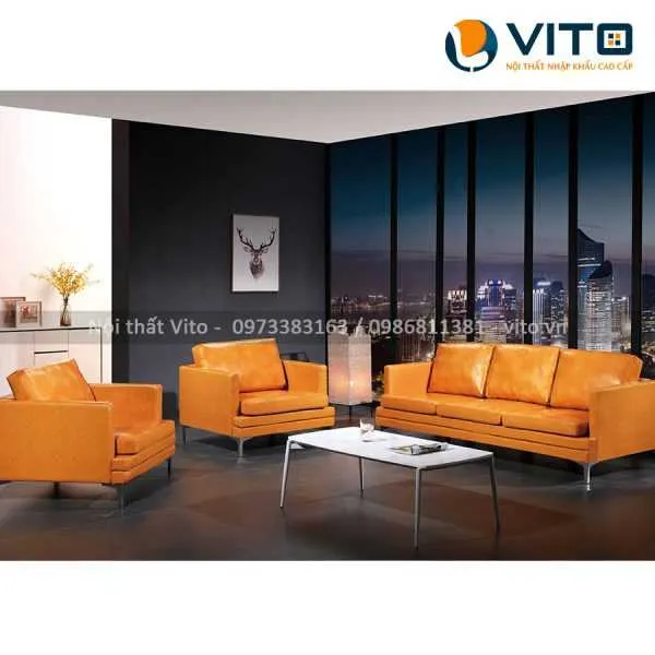 Sofa da cao cấp Hethara K-B13