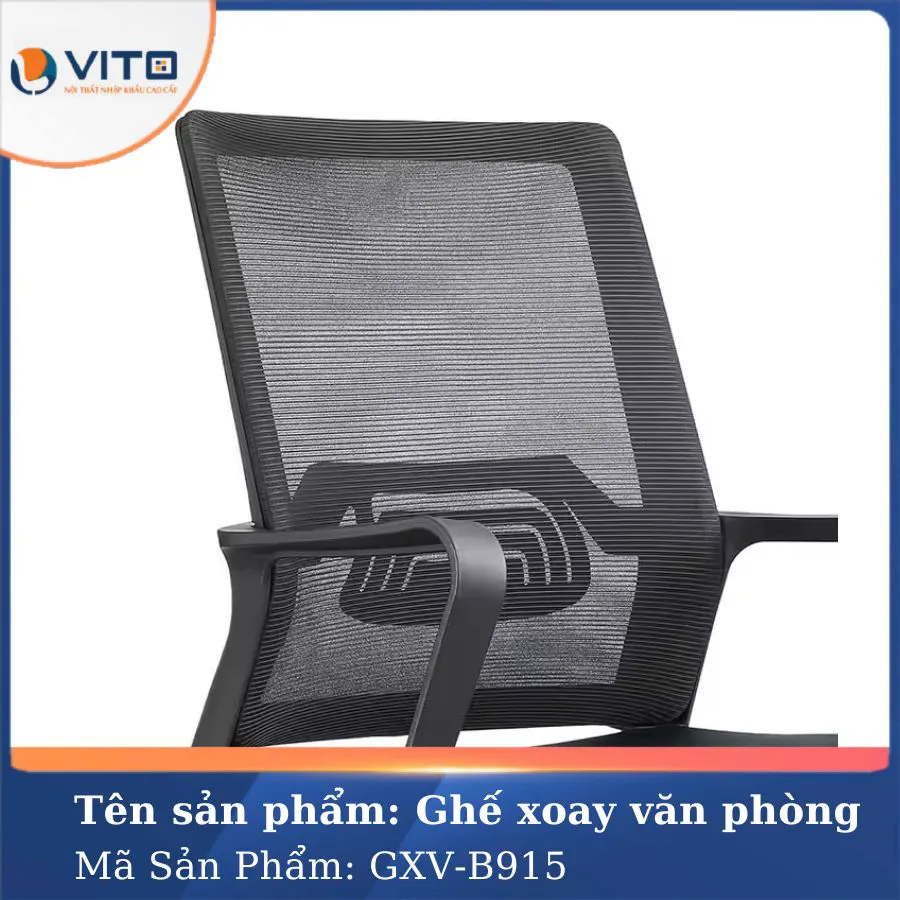 GHẾ XOAY VĂN PHÒNG VITO GXV-B915 4 Ghế xoay văn phòng Vito GXV-B915 - Ảnh 4