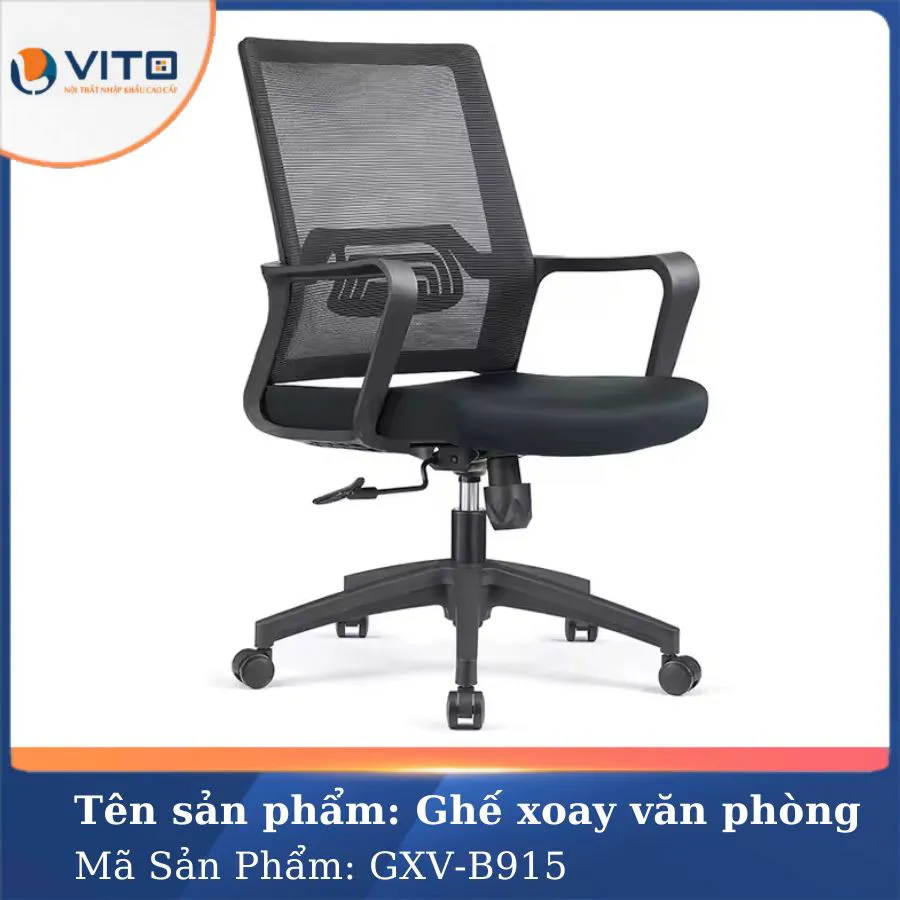 GHẾ XOAY VĂN PHÒNG VITO GXV-B915 6 Ghế xoay văn phòng Vito GXV-B915 - Ảnh 6
