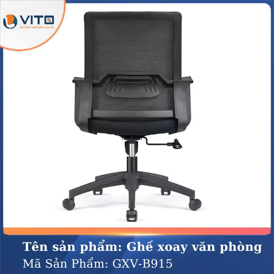 GHẾ XOAY VĂN PHÒNG VITO GXV-B915 3 Ghế xoay văn phòng Vito GXV-B915 - Ảnh 3