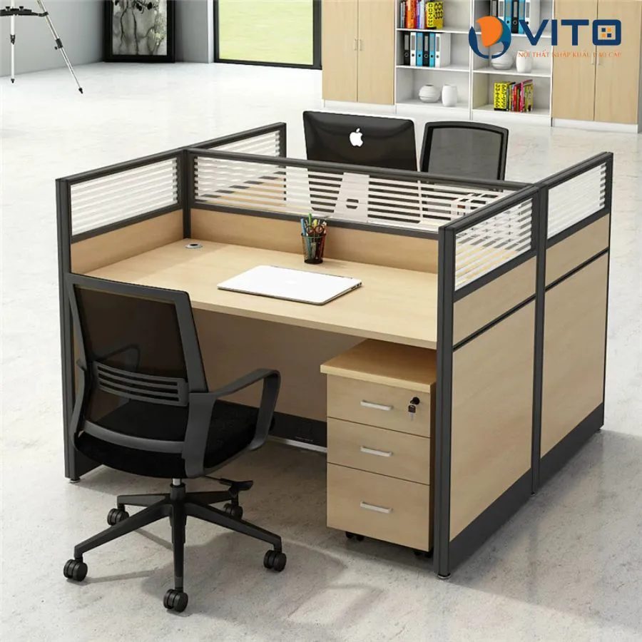 Module bàn làm việc Vito 2 người MDV-CB1212