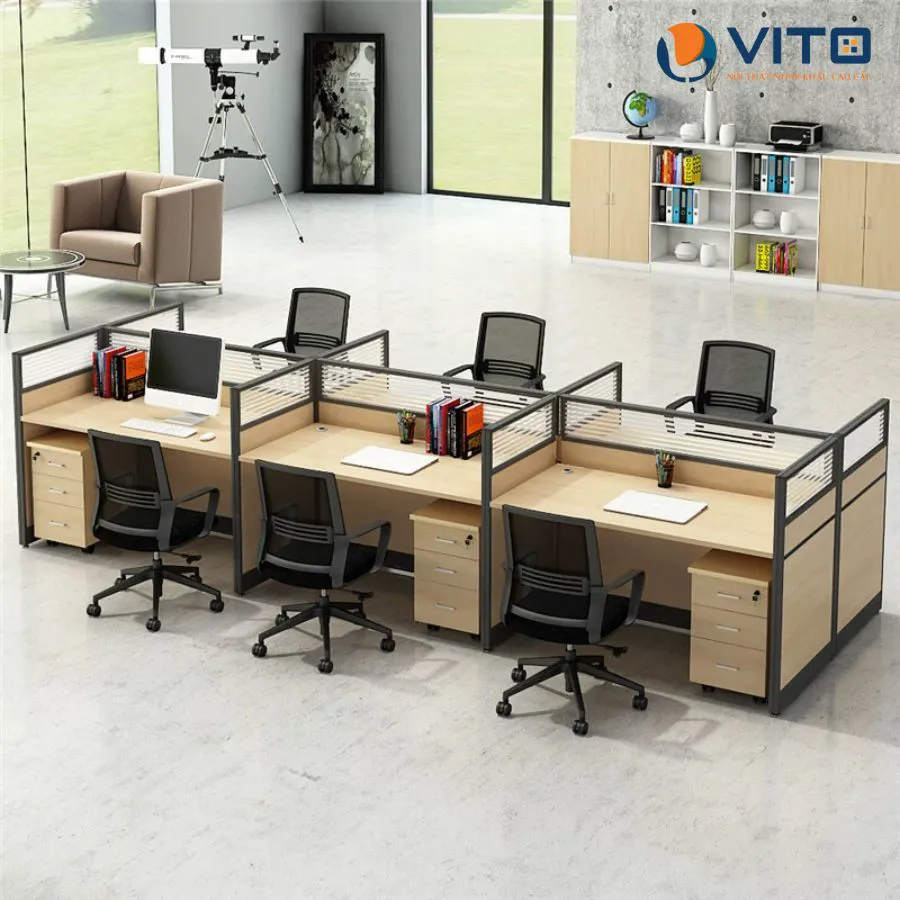 Module bàn làm việc Vito 6 người MDV-CB1236