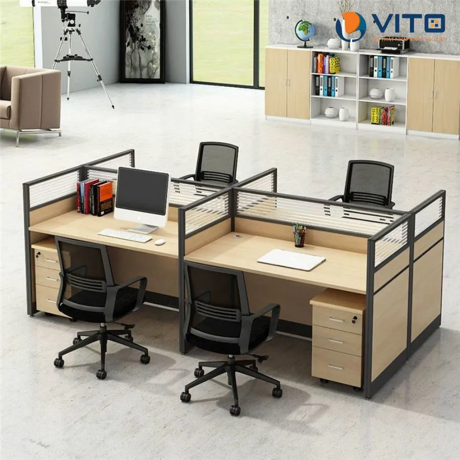 Module bàn làm việc Vito 4 người MDV-CB1224B