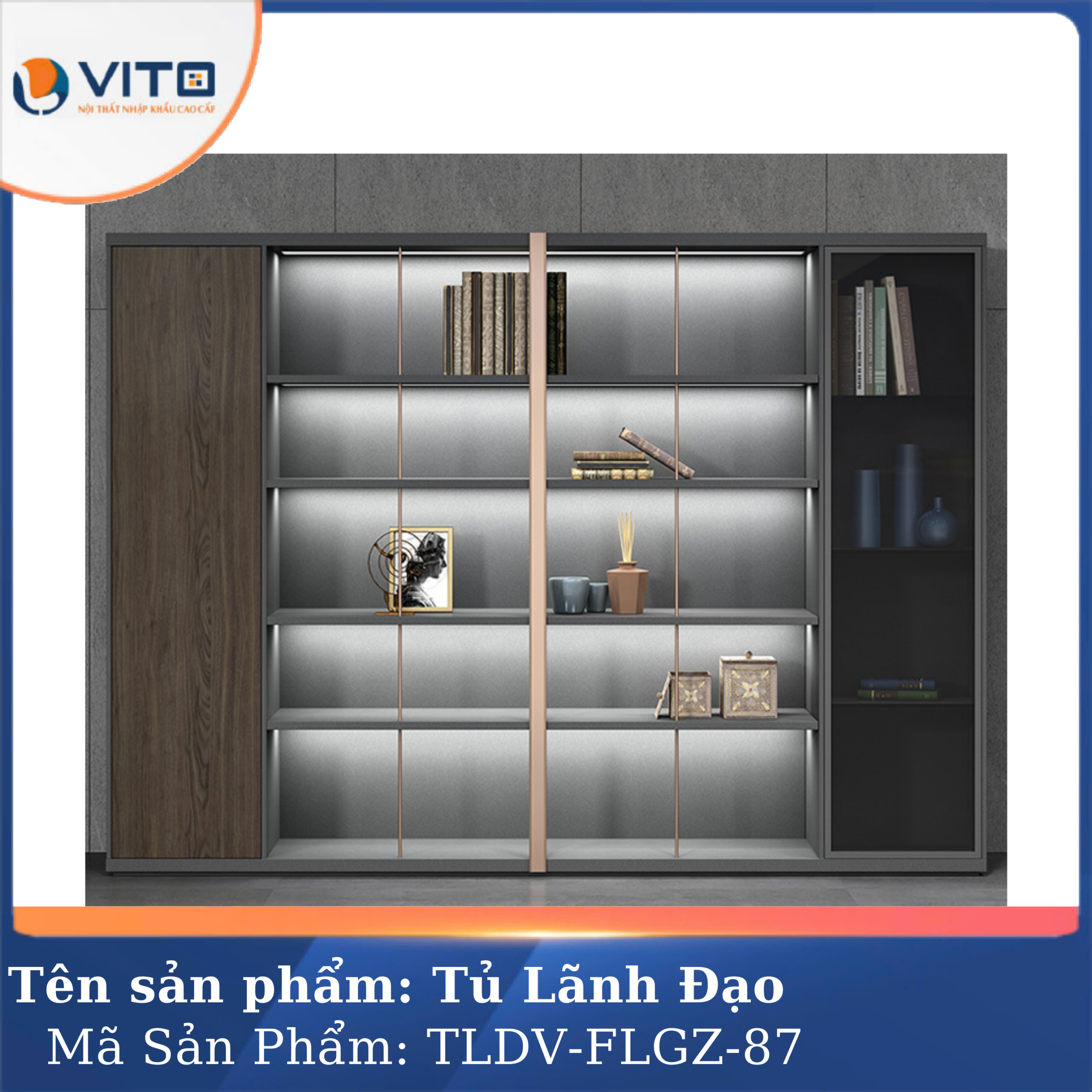 TỦ TÀI LIỆU LÃNH ĐẠO VITO TLDV-FLGZ-87 10 Tủ tài liệu lãnh đạo Vito TLDV-FLGZ-87 - Ảnh 10