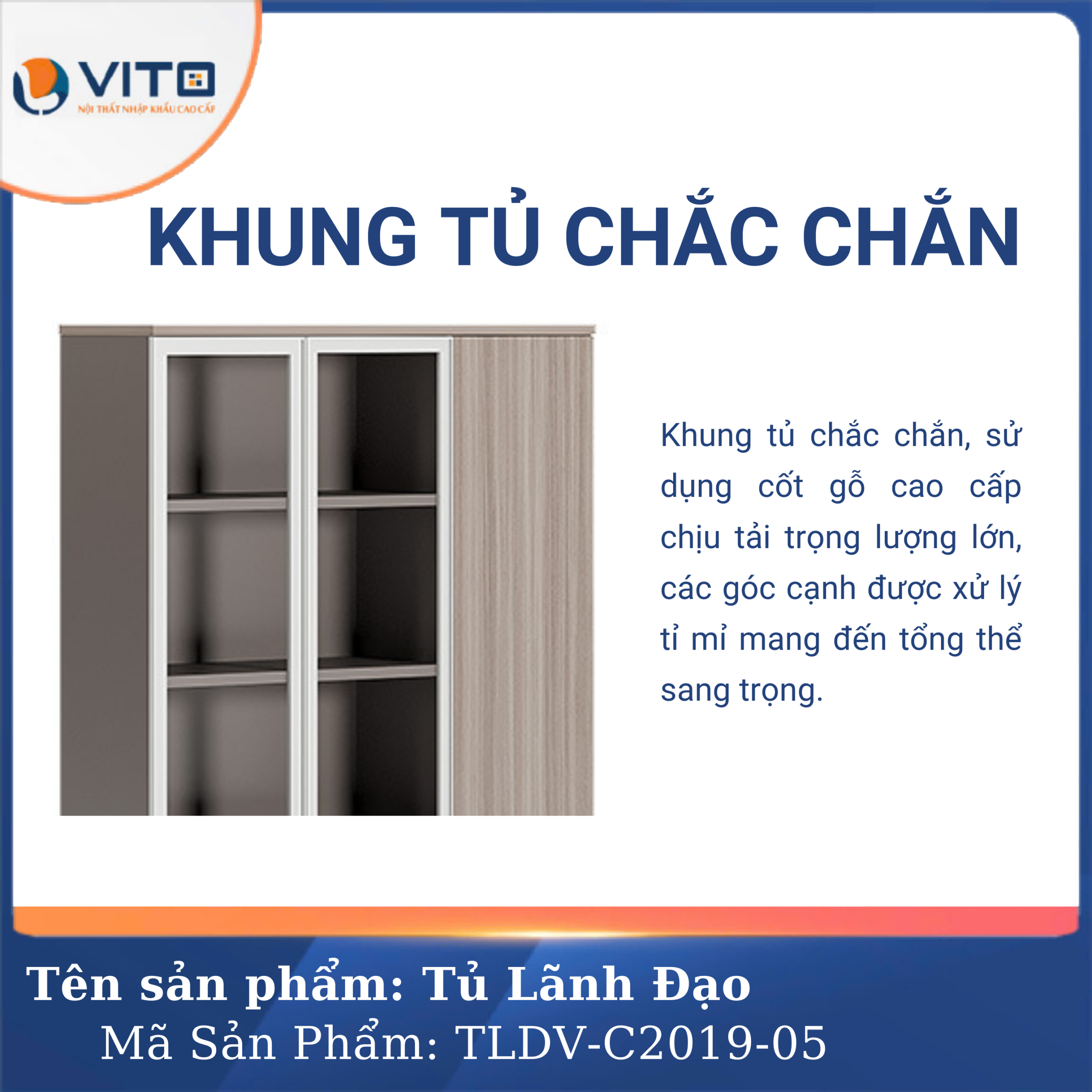 TỦ TÀI LIỆU LÃNH ĐẠO VITO TLDV-C2019-05 6 Tủ tài liệu lãnh đạo Vito TLDV-C2019-05 - Ảnh 6
