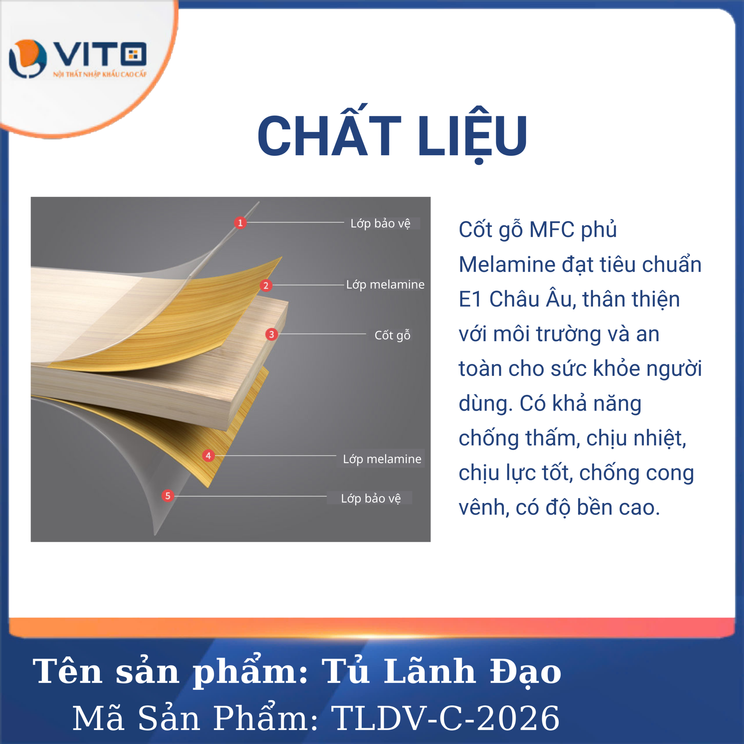 TỦ TÀI LIỆU LÃNH ĐẠO VITO TLDV-C-2026 7 Tủ tài liệu lãnh đạo Vito TLDV-C-2026 - Ảnh 7