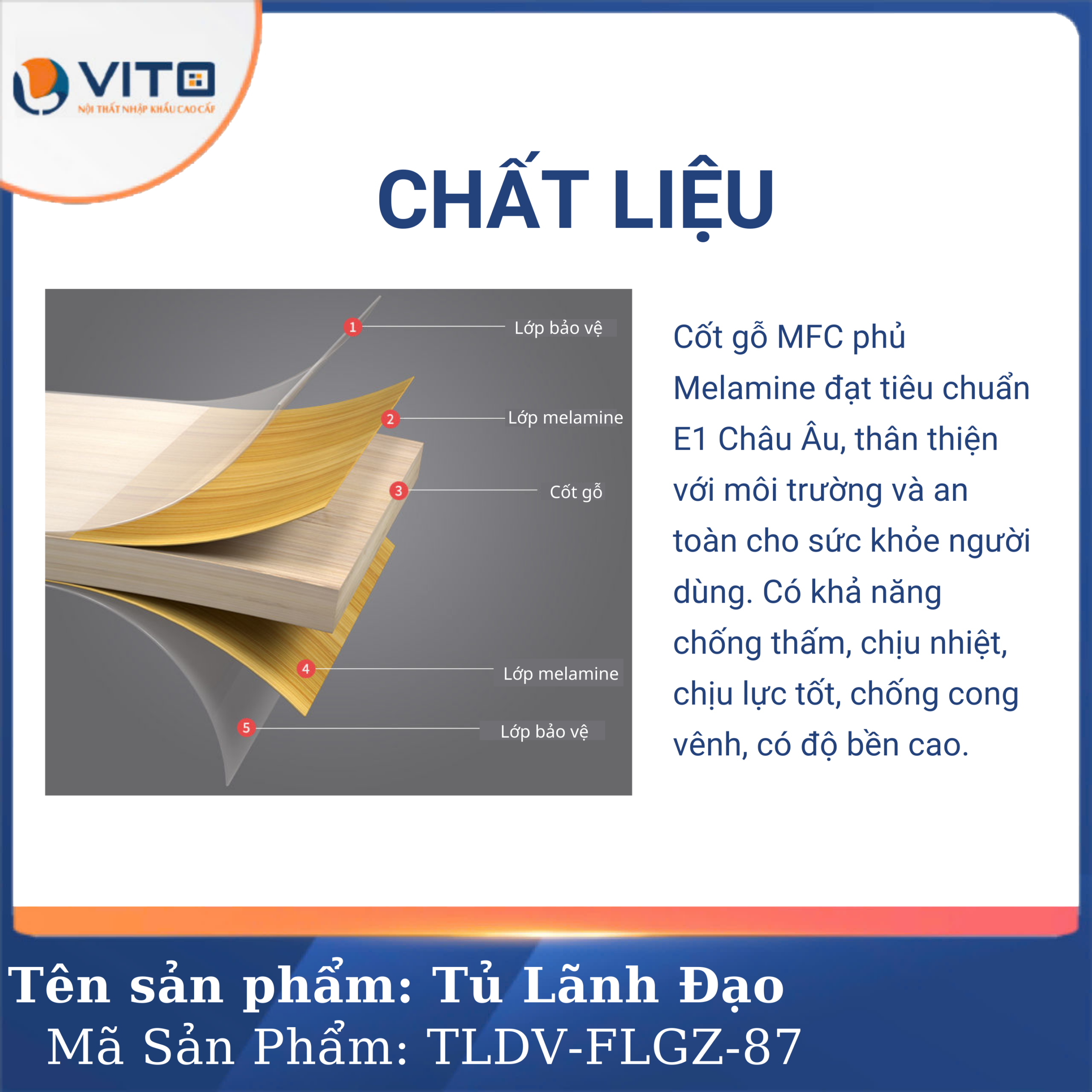 TỦ TÀI LIỆU LÃNH ĐẠO VITO TLDV-FLGZ-87 7 Tủ tài liệu lãnh đạo Vito TLDV-FLGZ-87 - Ảnh 7