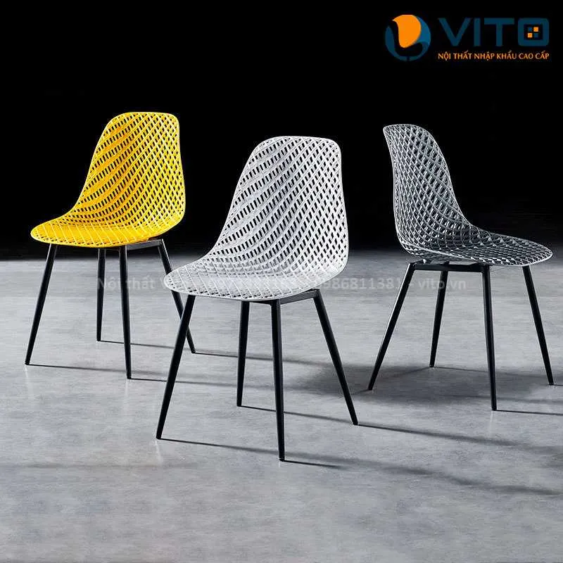 GHẾ CAFE VITO GCFV-J12B 2 Ghế Cafe Vito GCFV-J12B - Ảnh 2