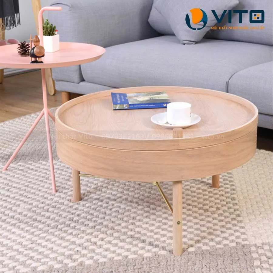 Bàn trà xoay Vito BTV-BT13