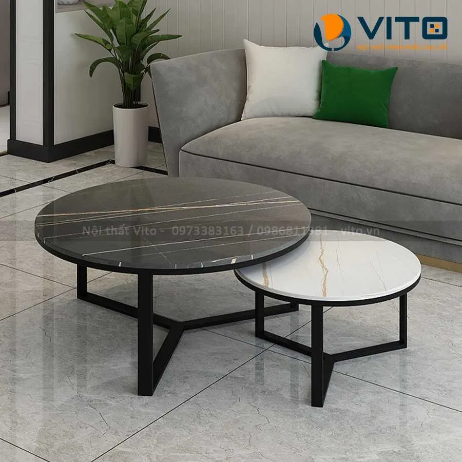 Bàn trà đôi Vito BTV-BT19