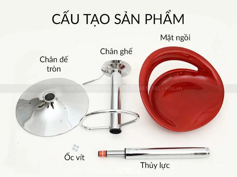 GHẾ BAR THỦNG VITO GBV-GB2 7 Ghế bar thủng Vito GBV-GB2 - Ảnh 7