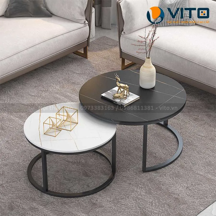 Bàn trà tròn Vito BTV-BT17