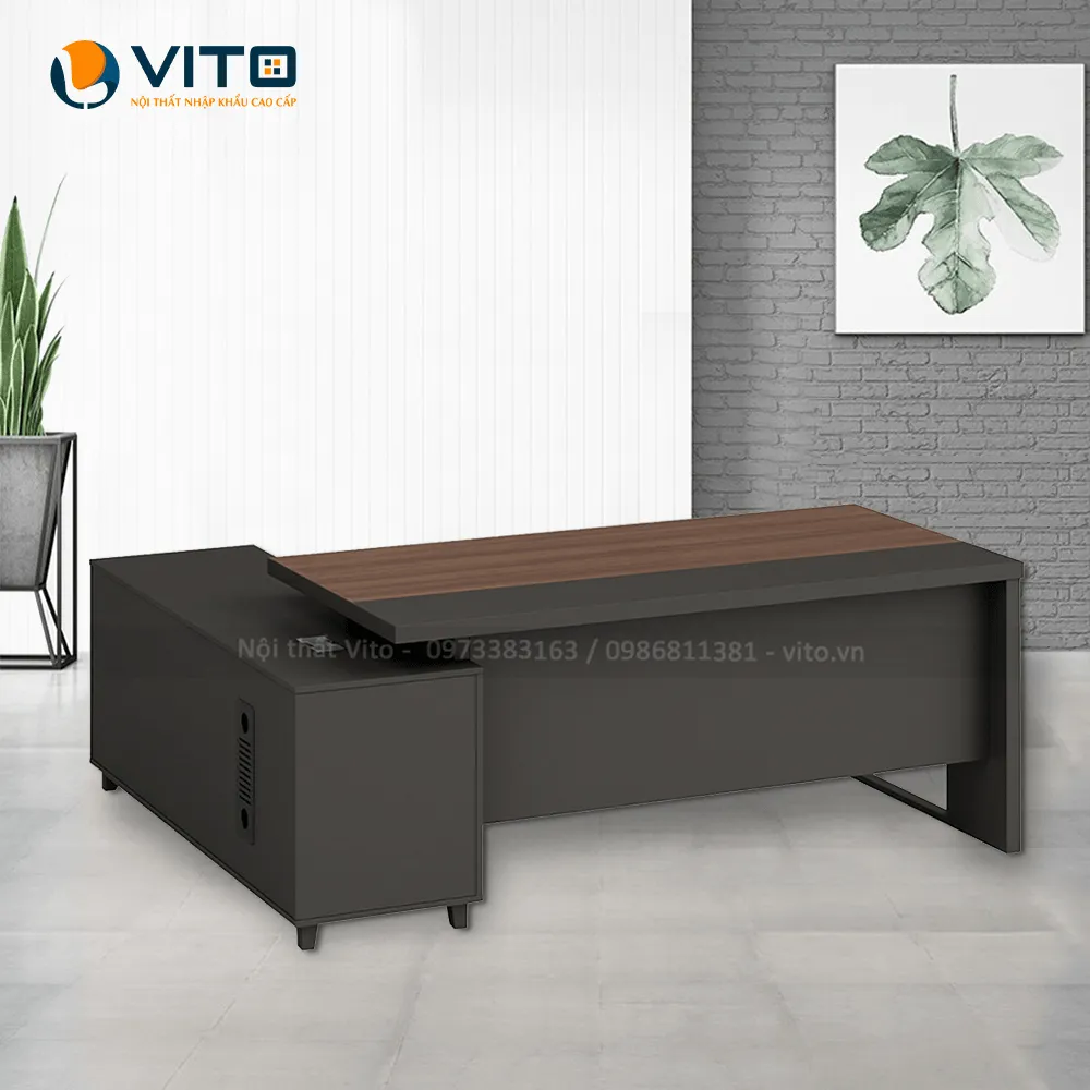 Bàn lãnh đạo Vito Titan 1m8 BLDV-KT-05T1816