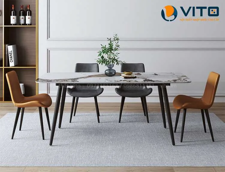 BỘ BÀN GHẾ ĂN NHẬP KHẨU VITO BGAV-BGA14 2 Bộ bàn ghế ăn nhập khẩu Vito BGAV-BGA14 - Ảnh 2