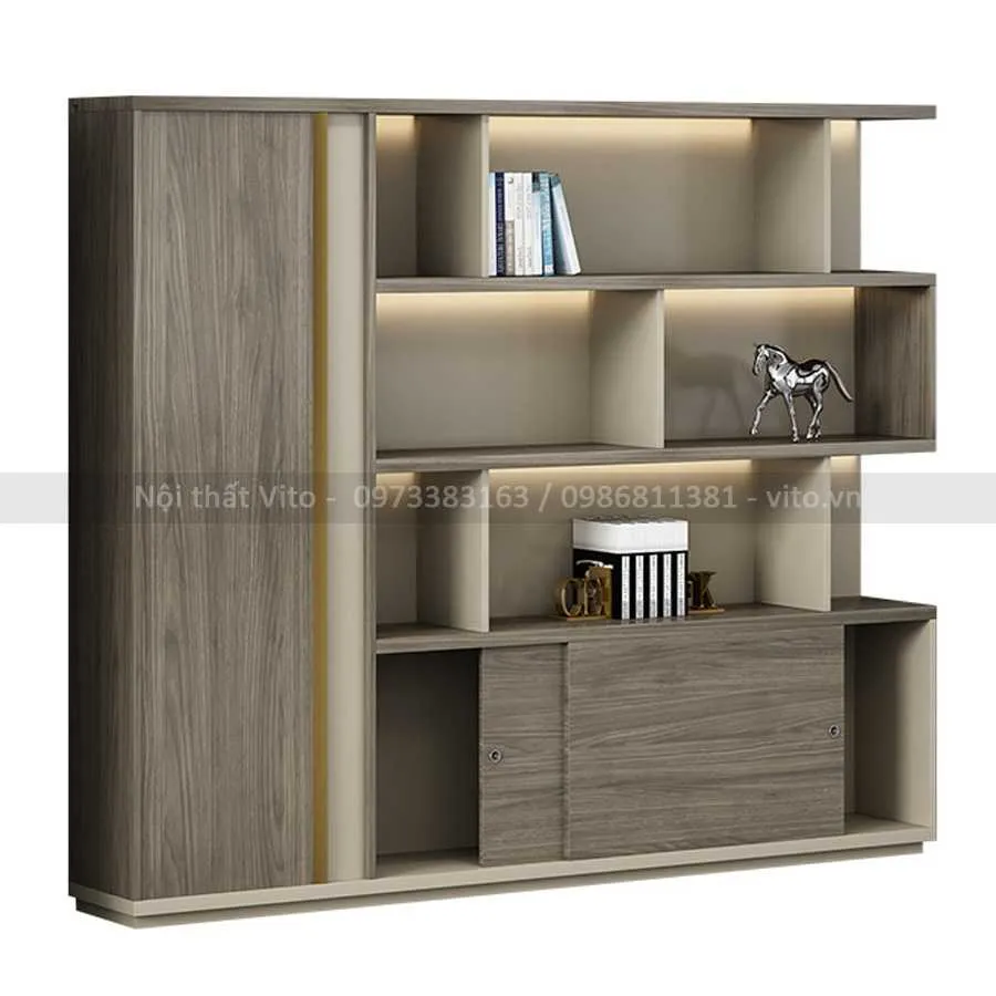 COMBO BÀN TỦ GIÁM ĐỐC VITO CBV-CB26 2 Combo bàn tủ giám đốc Vito CBV-CB26 - Ảnh 2