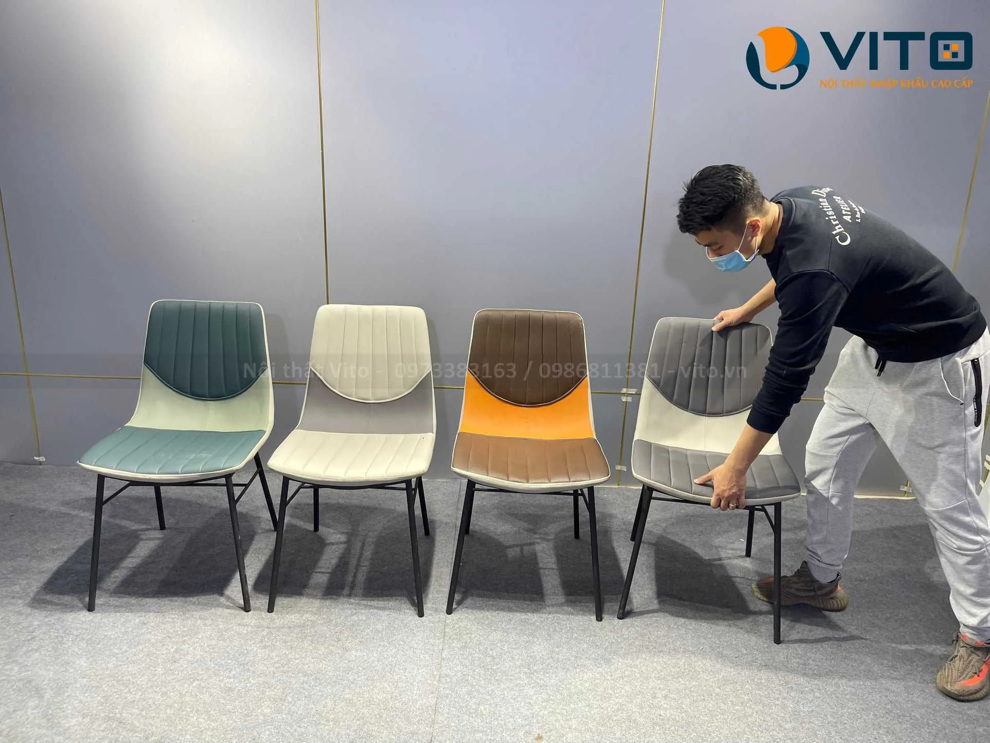 BỘ BÀN GHẾ ĂN NHẬP KHẨU VITO BGAV-BGA15 3 Bộ bàn ghế ăn nhập khẩu Vito BGAV-BGA15 - Ảnh 3