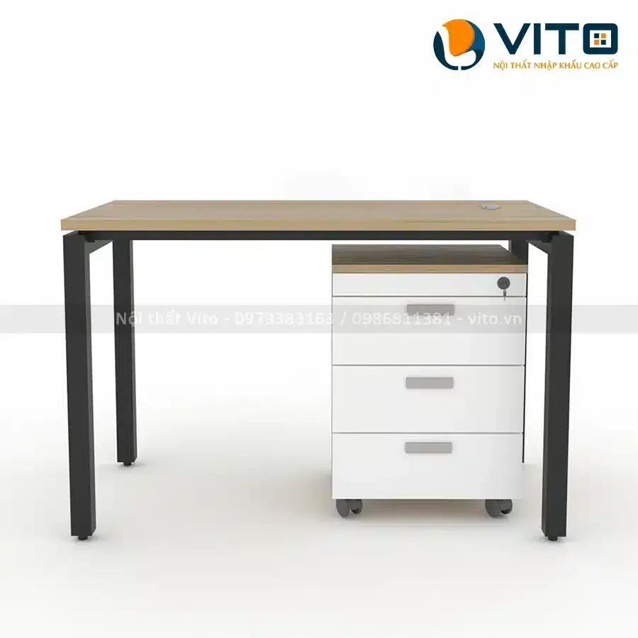 Bàn làm việc chân độc lập Dora 1m2 DL12D