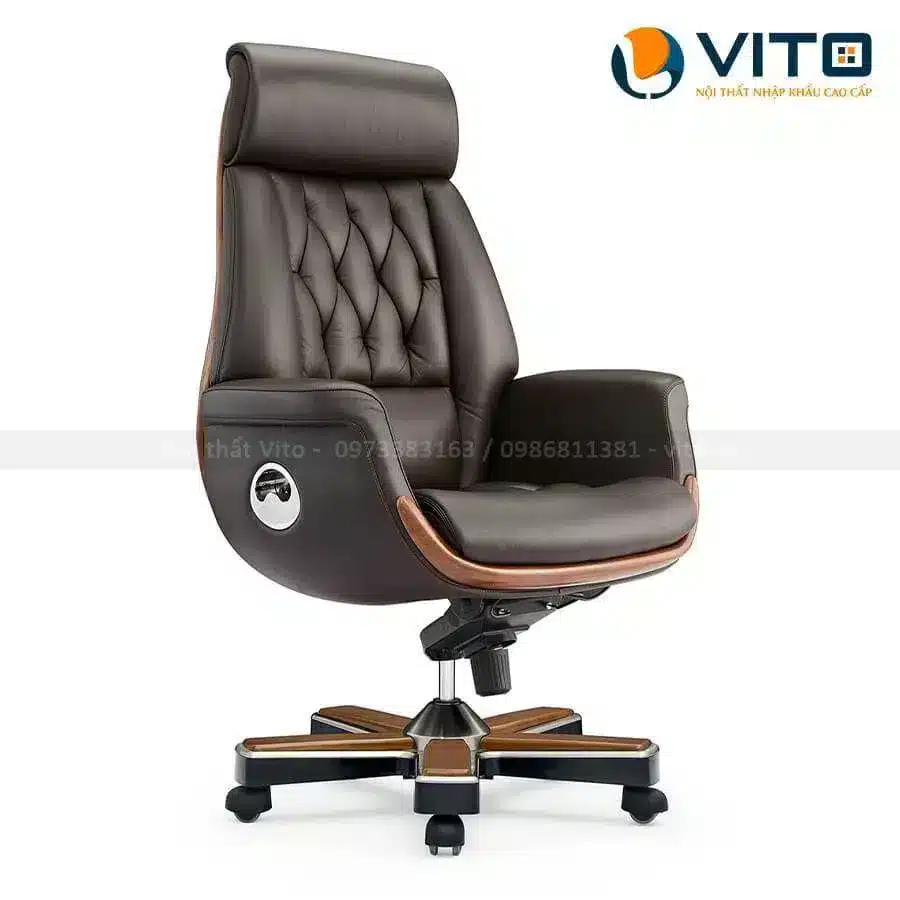 Ghế lãnh đạo da bò Vito GLDV-YS-1505A-N