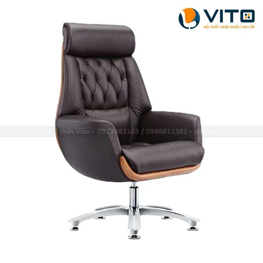 Ghế lãnh đạo da bò Vito GLDV-YS-1505D