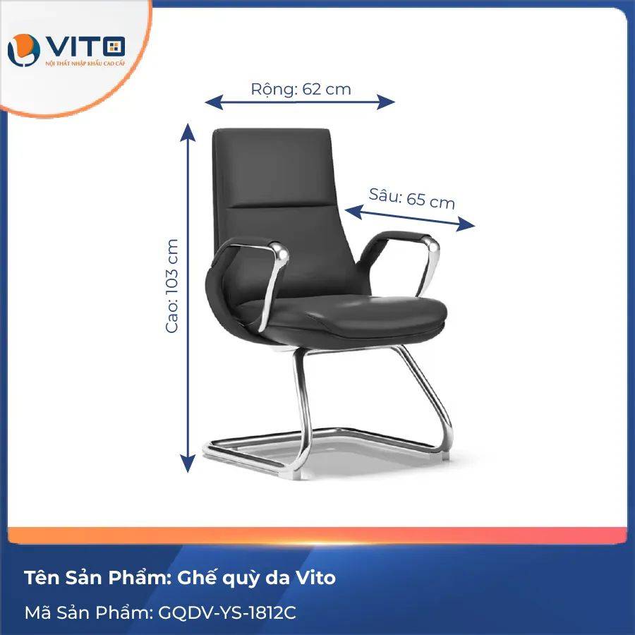 GHẾ QUỲ DA VITO GQDV-YS-1812C 4 Ghế quỳ da Vito GQDV-YS-1812C - Ảnh 4