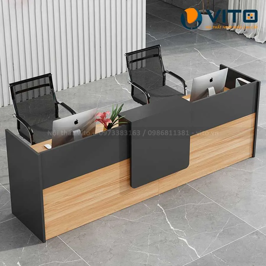 BÀN QUẦY LỄ TÂN VITO QLTV-QLT05 2 Bàn quầy lễ tân Vito QLTV-QLT05 - Ảnh 2