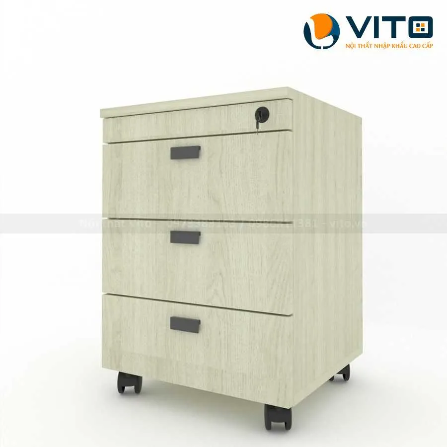 Hộc tủ di động 3 ngăn Vito HTV-HT18