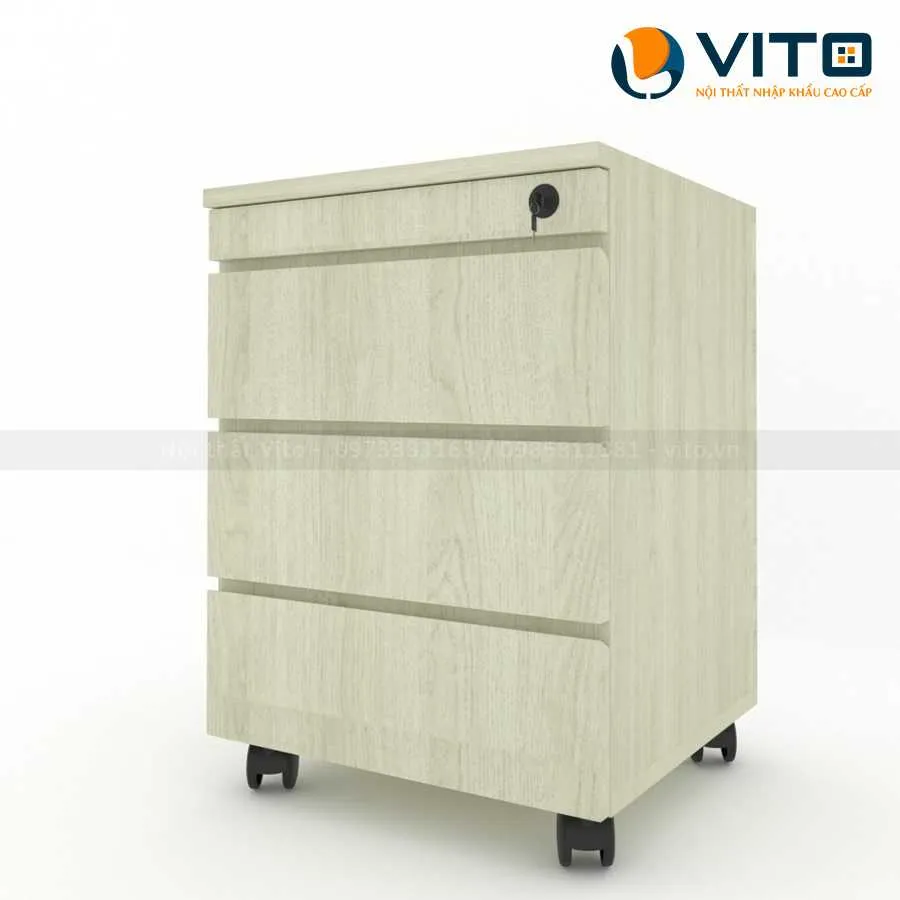 Hộc tủ di động 3 ngăn Vito HTV-HT19
