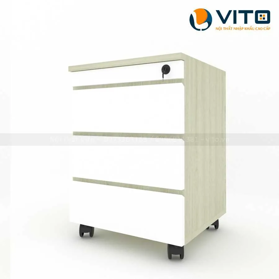 Hộc tủ di động 3 ngăn Vito HTV-HT20