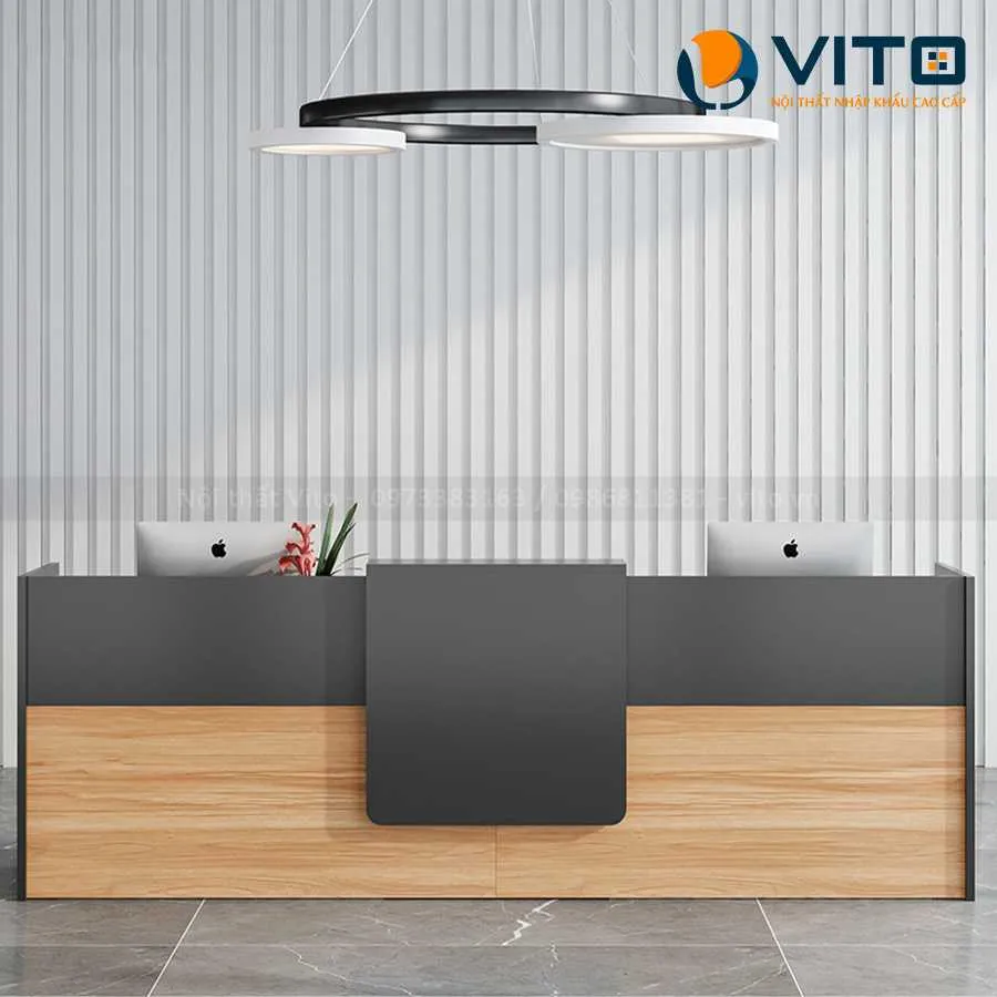 BÀN QUẦY LỄ TÂN VITO QLTV-QLT05 3 Bàn quầy lễ tân Vito QLTV-QLT05 - Ảnh 3