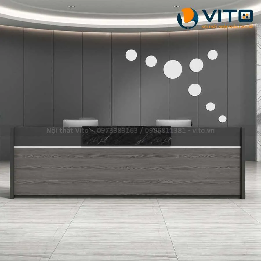 Bàn quầy lễ tân Vito QLTV-QLT04