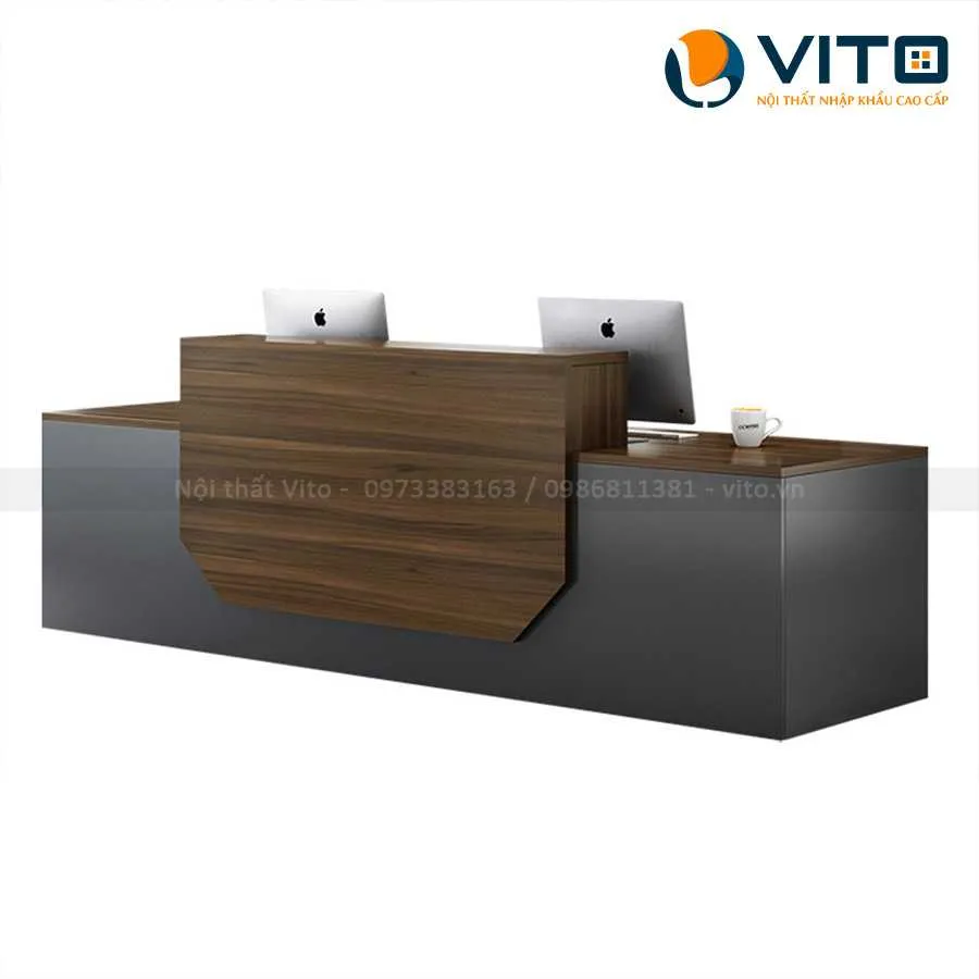 BÀN QUẦY LỄ TÂN VITO QLTV-QLT07 5 Bàn quầy lễ tân Vito QLTV-QLT07 - Ảnh 5