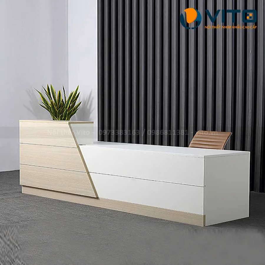 Bàn quầy lễ tân Vito QLTV-QLT08