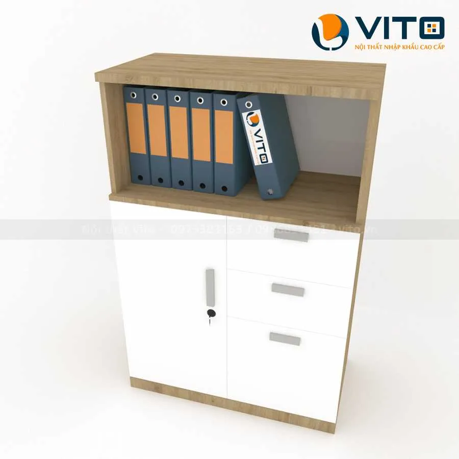 TỦ TÀI LIỆU LỬNG VITO TTLV-TL02 3 Tủ tài liệu lửng Vito TTLV-TL02 - Ảnh 3