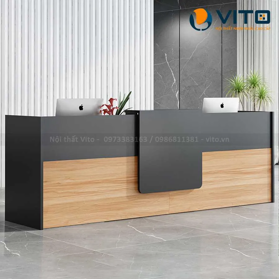 Bàn quầy lễ tân Vito QLTV-QLT05