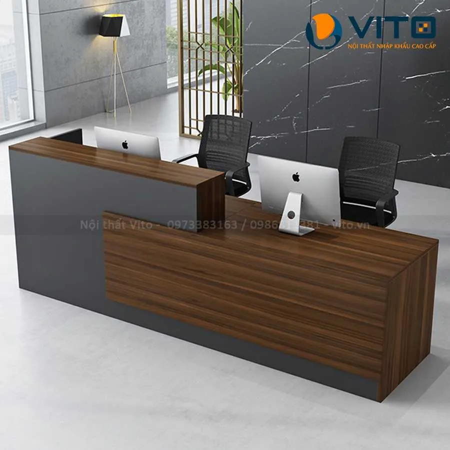 Bàn quầy lễ tân Vito QLTV-QLT09
