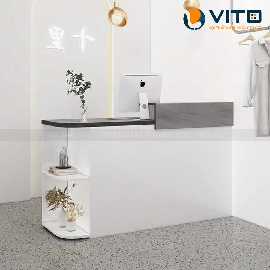 Bàn quầy lễ tân Vito QLTV-QLT11