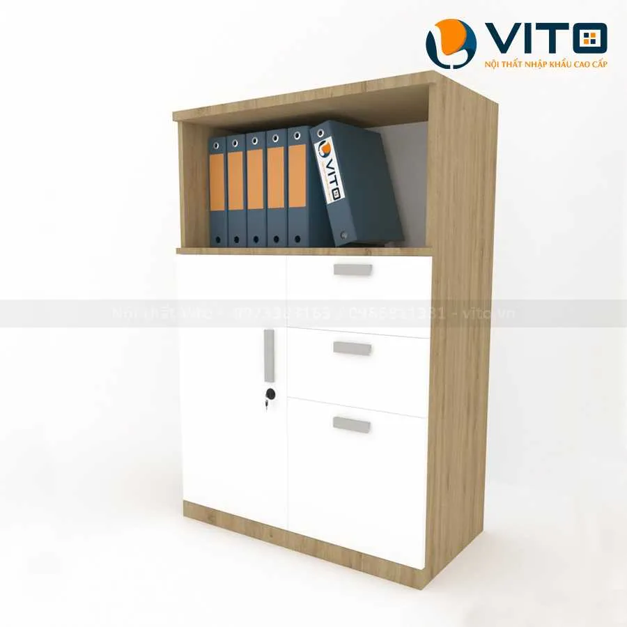 TỦ TÀI LIỆU LỬNG VITO TTLV-TL02 4 Tủ tài liệu lửng Vito TTLV-TL02 - Ảnh 4