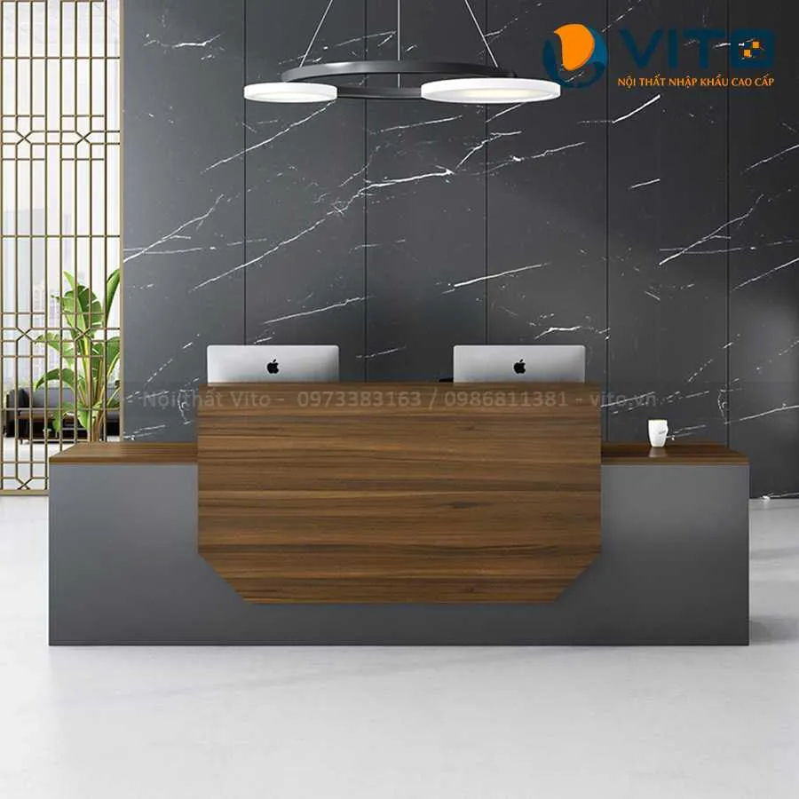 Bàn quầy lễ tân Vito QLTV-QLT07